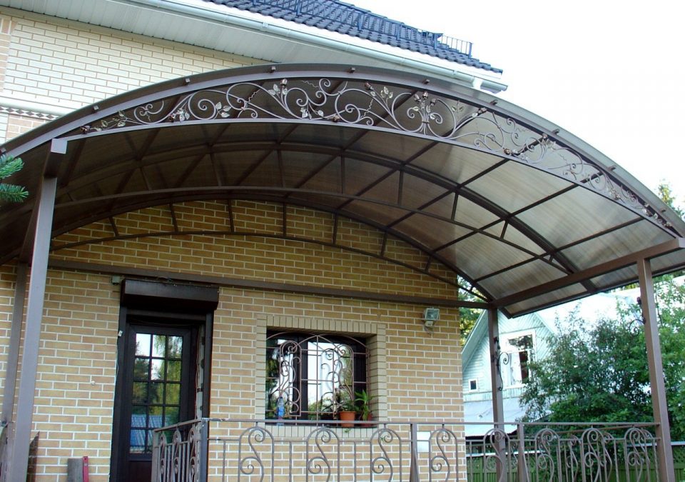 кованые навесы фото