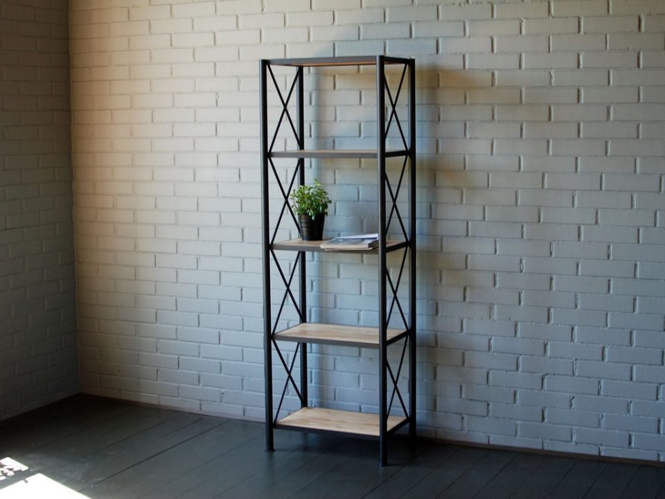 кованые стиллажи лофт
